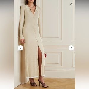 Brand New Never Worn Ribbed Knit MIDI Dress